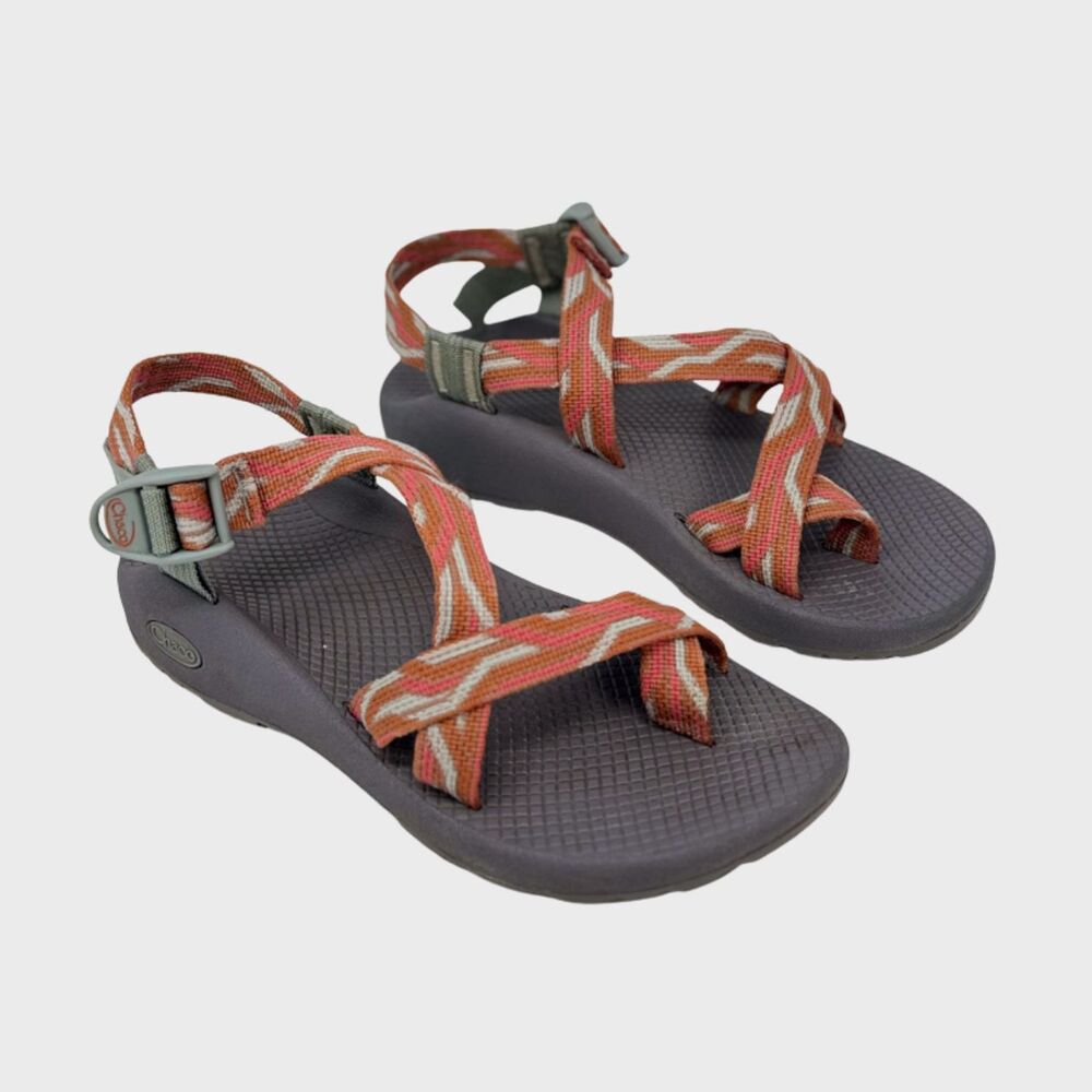 Chaco Z/2 Womens Sandals Orange Rapid Pro Adjustable Strap Hiking Outdoor US 7